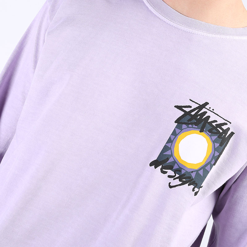 Лонгслив Stussy High Desert Pig. Dyed LS Tee (1994531-lavender)  - цена, описание, фото 2